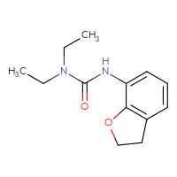 Chemical structure of 1-(2,3-dihydro-1-benzofuran-7-yl)-3,3-diethylurea - CSSB00103384693