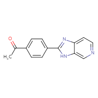 Chemical structure of 1-(4-{3H-imidazo[4,5-c]pyridin-2-yl}phenyl)ethan-1-one - CSSB21253046849