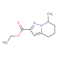 Chemical structure of ethyl 7-methyl-4H,5H,6H,7H-pyrazolo[1,5-a]pyridine-2-carboxylate - CSSB00040295476