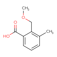 Chemical structure of 2-(methoxymethyl)-3-methylbenzoic acid - CSSB03552494228