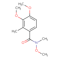 Chemical structure of N,3,4-trimethoxy-N,2-dimethylbenzamide - CSSB01996513609