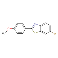 Chemical structure of 6-fluoro-2-(4-methoxyphenyl)-1,3-benzothiazole - CSSB03437809169