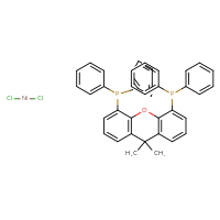 Chemical structure of [5-(diphenylphosphanyl)-9,9-dimethyl-9H-xanthen-4-yl]diphenylphosphane; dichloronickel - CSSB20895621036