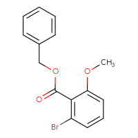 Chemical structure of benzyl 2-bromo-6-methoxybenzoate - CSSB00117233598