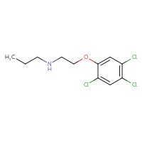 Chemical structure of propyl[2-(2,4,5-trichlorophenoxy)ethyl]amine - CSSB00000315242