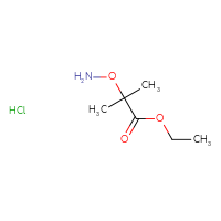 Chemical structure of ethyl 2-(aminooxy)-2-methylpropanoate hydrochloride - CSSB00159270565