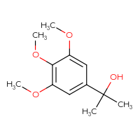 Chemical structure of 2-(3,4,5-trimethoxyphenyl)propan-2-ol - CSSB00051783304