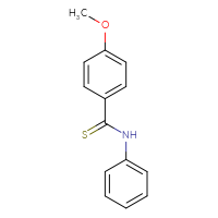 Chemical structure of 4-methoxy-N-phenylbenzene-1-carbothioamide - CSSB00121735949