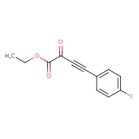 Chemical structure of ethyl 4-(4-fluorophenyl)-2-oxobut-3-ynoate - CSSB02495363736