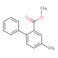 Chemical structure of methyl 4-methyl-[1,1'-biphenyl]-2-carboxylate - CSSB00138415389