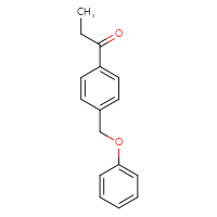 Chemical structure of 1-[4-(phenoxymethyl)phenyl]propan-1-one - CSSB00020637684