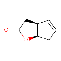 Chemical structure of (3aS,6aR)-2H,3H,3aH,6H,6aH-cyclopenta[b]furan-2-one - CSSB00015482158