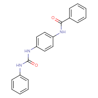 Chemical structure of N-{4-[(phenylcarbamoyl)amino]phenyl}benzamide - CSSB00027371764