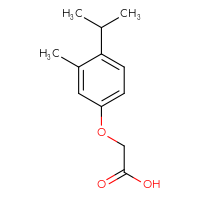 Chemical structure of 2-[3-methyl-4-(propan-2-yl)phenoxy]acetic acid - CSSB00000183703