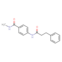 Chemical structure of N-methyl-4-(3-phenylpropanamido)benzamide - CSSB00026299560