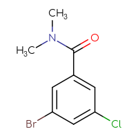 Chemical structure of 3-bromo-5-chloro-N,N-dimethylbenzamide - CSSB00012987245