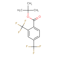 Chemical structure of tert-butyl 2,4-bis(trifluoromethyl)benzoate - CSSB06630655601