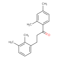 Chemical structure of 3-(2,3-dimethylphenyl)-1-(2,4-dimethylphenyl)propan-1-one - CSSB00020571357