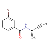 Chemical structure of 3-bromo-N-[(2S)-but-3-yn-2-yl]benzamide - CSSB00134981316
