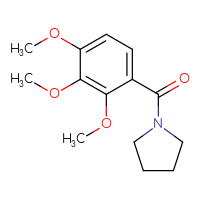 Chemical structure of 1-(2,3,4-trimethoxybenzoyl)pyrrolidine - CSSB00053155241