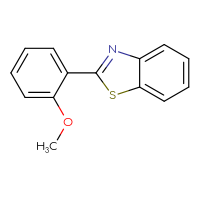 Chemical structure of 2-(2-methoxyphenyl)-1,3-benzothiazole - CSSB00102589110
