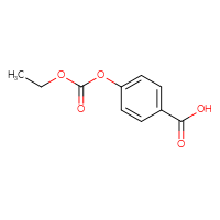 Chemical structure of 4-[(ethoxycarbonyl)oxy]benzoic acid - CSSB00000016526