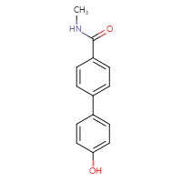 Chemical structure of 4'-hydroxy-N-methyl-[1,1'-biphenyl]-4-carboxamide - CSSB00103397032