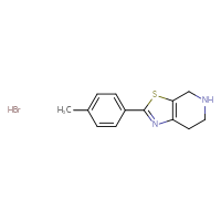 Chemical structure of 2-(4-methylphenyl)-4H,5H,6H,7H-[1,3]thiazolo[5,4-c]pyridine hydrobromide - CSSB00000723908
