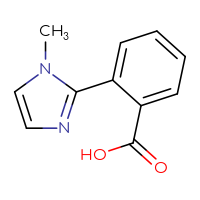 Chemical structure of 2-(1-methyl-1H-imidazol-2-yl)benzoic acid - CSSB00011934898