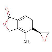 Chemical structure of 4-methyl-5-[(2S)-oxiran-2-yl]-1,3-dihydro-2-benzofuran-1-one - CSSB00015319911