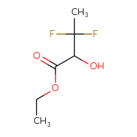 Chemical structure of ethyl 3,3-difluoro-2-hydroxybutanoate - CSSB00011050041