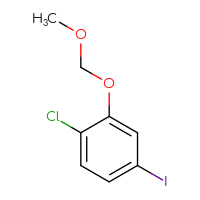 Chemical structure of 1-chloro-4-iodo-2-(methoxymethoxy)benzene - CSSB02517307607
