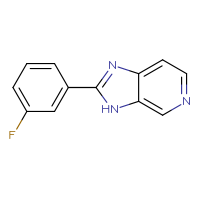 Chemical structure of 2-(3-fluorophenyl)-3H-imidazo[4,5-c]pyridine - CSSB00005736880