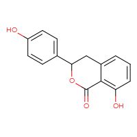 Chemical structure of 8-hydroxy-3-(4-hydroxyphenyl)-3,4-dihydro-1H-2-benzopyran-1-one - CSSB00020676809