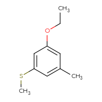 Chemical structure of 1-ethoxy-3-methyl-5-(methylsulfanyl)benzene - CSSB14924232645