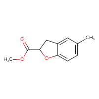 Chemical structure of methyl 5-methyl-2,3-dihydro-1-benzofuran-2-carboxylate - CSSB00047720831