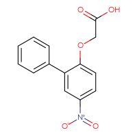 Chemical structure of 2-({5-nitro-[1,1'-biphenyl]-2-yl}oxy)acetic acid - CSSB00150719810