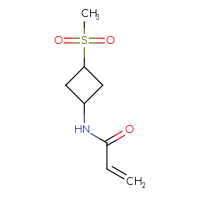 Chemical structure of N-(3-methanesulfonylcyclobutyl)prop-2-enamide - CSSB00024666351