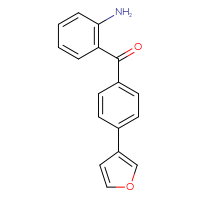 Chemical structure of 2-[4-(furan-3-yl)benzoyl]aniline - CSSB06587110699