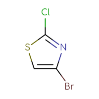 Chemical structure of 4-bromo-2-chloro-1,3-thiazole - CSSB00009819044