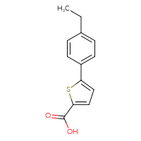 Chemical structure of 5-(4-ethylphenyl)thiophene-2-carboxylic acid - CSSB00011246620