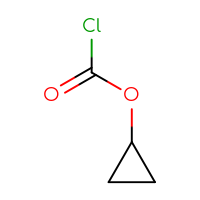 Chemical structure of cyclopropyl carbonochloridate - CSSB00010741933