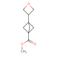 Chemical structure of methyl 3-(oxetan-3-yl)bicyclo[1.1.1]pentane-1-carboxylate - CSSB02126906577