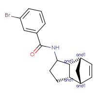 Chemical structure of rac-3-bromo-N-[(1R,2S,6R,7S)-tricyclo[5.2.1.0²,⁶]dec-8-en-3-yl]benzamide - CSSB21432561133