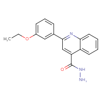 Chemical structure of 2-(3-ethoxyphenyl)quinoline-4-carbohydrazide - CSSB00020595089