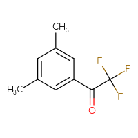 Chemical structure of 1-(3,5-dimethylphenyl)-2,2,2-trifluoroethan-1-one - CSSB00011782232