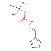 Chemical structure of N'-[(furan-3-yl)methylidene](tert-butoxy)carbohydrazide - CSSB00033652771