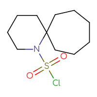Chemical structure of 1-azaspiro[5.6]dodecane-1-sulfonyl chloride - CSSB15011445885