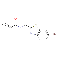 Chemical structure of N-[(6-bromo-1,3-benzothiazol-2-yl)methyl]prop-2-enamide - CSSB06467047016