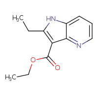 Chemical structure of ethyl 2-ethyl-1H-pyrrolo[3,2-b]pyridine-3-carboxylate - CSSB00029454835